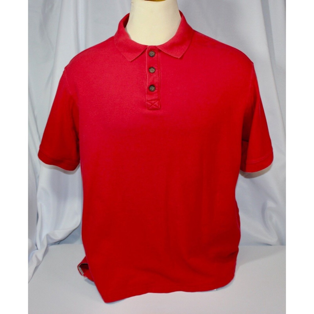 Duluth Trading Co Men's Size XL Red Short Sleeve Polo Shirt